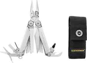 Foto: Leatherman wave plus multitool   18 functies   rvs   zilver   sheath