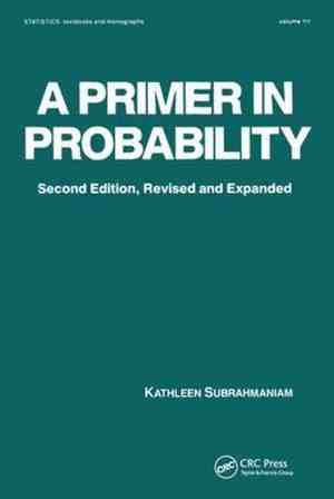 Foto: Statistics  a series of textbooks and monographs a primer in probability