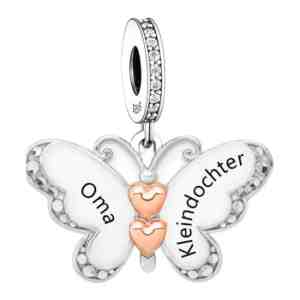 Foto: Tracelet   zilveren bedels   bedel vlinder oma en kleindochter   top collectie   925 sterling zilver   pandora compatible   met 925 zilver certificaat   in leuke cadeauverpakking   kerst kado