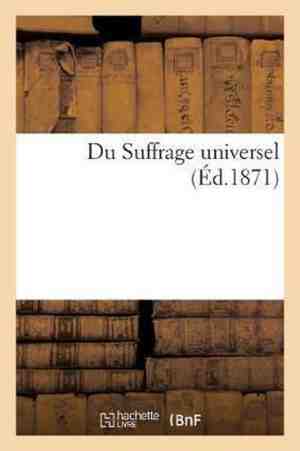 Foto: Du suffrage universel