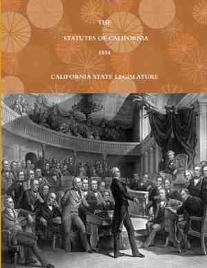 Foto: The statutes of california 1854