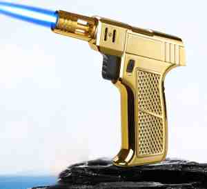 Foto: Bright gold turbo gun torch   vuurwerk aansteker   stormaansteker   gasbrander