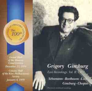 Foto: Grigor ginzburg live recordings vol