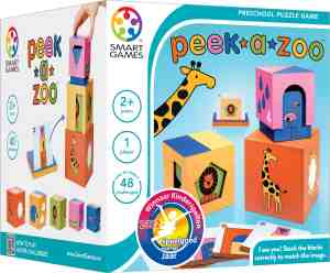 Foto: Smartgames peek a zoo educatief spel 48 opdrachten