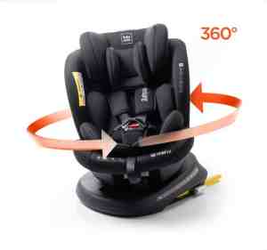 Foto: Babyauto rodia autostoel   360 draaibaar met isofix connector   groep 0123   0 tot 36kg   0 tot 12 jaar   kleur zwart