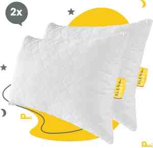 Foto: Sleep comfy traagschuim serie hoofdkussen pure puff 30 dagen proefslapen 2 stuks nekklachten hoofdkussens slaapkamer geschikt voor rug zij en buikslapers 50 x 70 14 cm
