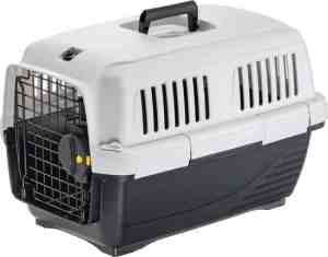 Foto: Ferplast reismand clipper 1   kattenvervoersbox   50x33x32 cm wit zwart