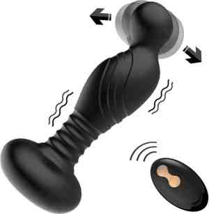 Foto: Gavury love buttplug   mannen en vrouwen   vibrerend en g spot stimulatie   10 vibratie standen   zwarte siliconen butt plug   clitoris en prostaat stimulator   intense sex orgasme   climax dildo   anale seksspeeltjes   vibrator   gay en hetero