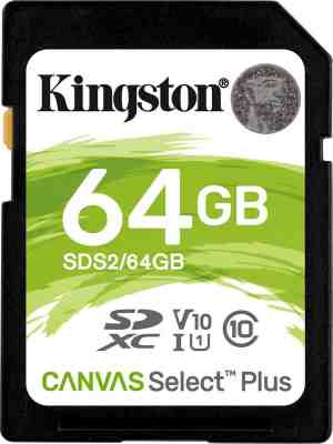 Foto: Kingston canvas sd kaart 64 gb sds2