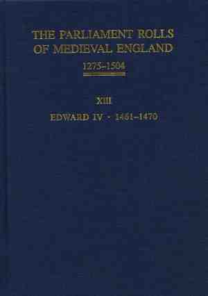Foto: The parliament rolls of medieval england 1275 1504