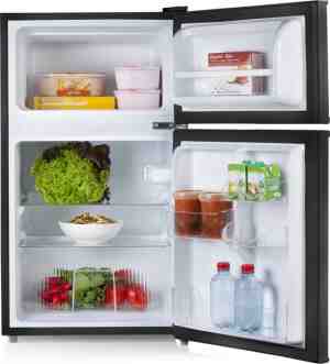 Foto: Primo pr157fr koelkast tafelmodel met vriesvak   87 liter inhoud   klasse e   zwart   koelkast tafelmodel vrijstaand   koelkast met vriezer