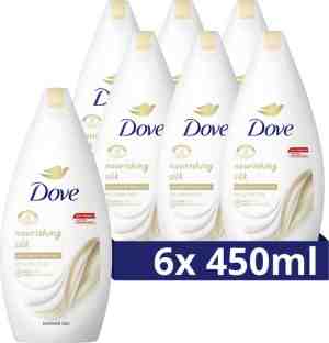 Foto: Dove nourishing silk douchegel 6 x 450 ml voordeelverpakking