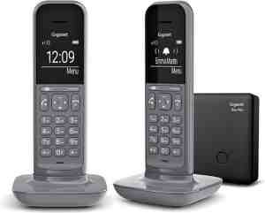 Foto: Gigaset cl390a   duo dect telefoon   met antwoordapparaat   ergonomisch design   duidelijk contrast     grijs