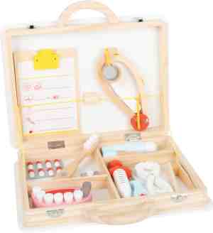 Foto: Dokter en tandarts 2 in 1 set houten speelgoed vanaf 3 jaar