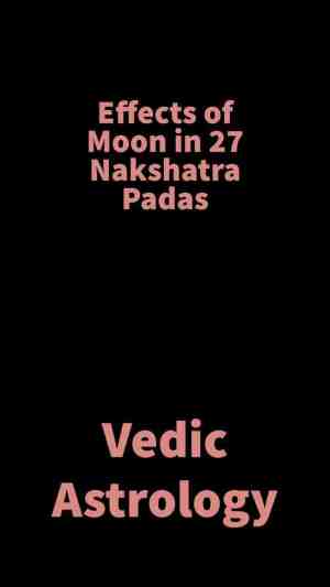 Foto: Effects of moon in 27 nakshatra padas