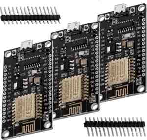 Foto: Azdelivery 3 x nodemcu lolin v3 module esp8266 esp 12e wifi development board ongesoldeerd compatibel met arduino inclusief e book 