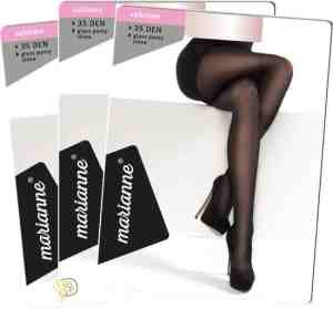 Foto: 3 pack marianne 35 denier panty kleur navy blu maat sm