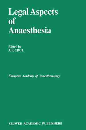 Foto: Developments in critical care medicine and anaesthesiology 21 legal aspects of anaesthesia