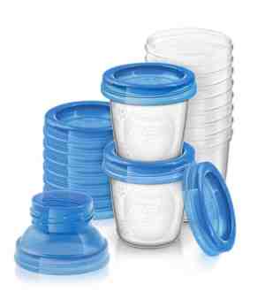 Foto: Philips avent scf 61810 bewaarbekers voor babyvoeding 180 ml 10 stuks