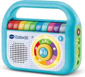 Foto: Vtech music kid radio kinderen educatief speelgoed maak kennis met liedjes muziek sinterklaas cadeau kinderspeelgoed 2 jaar tot 6