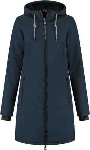 Foto: Kjelvik dames winterjas   softshell parka dames   tina   blauw   maat 44