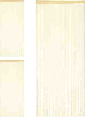 Foto: Relaxdays 3x draadgordijn deurgordijn draadjesgordijn gordijn franjes beige 90x245