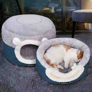 Foto: Kattenmand kattenhuis kattenbed cat cave poezenmand kattenkussen kattenhol 50 cm