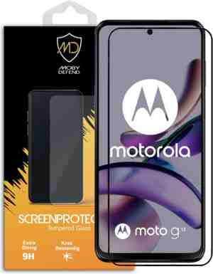 Foto: Motorola moto g13   g23   g53 screenprotector   mobydefend gehard glas screensaver   zwarte randen   screen protector   glasplaatje geschikt voor motorola moto g13   g23   g53
