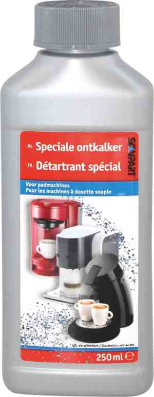 Foto: Scanpart vloeibare ontkalker voor padmachine 250 ml koffiemachineontkalker speciaal geschikt voor philips senseo apparaten universeel ca6520