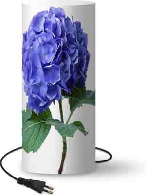 Foto: Lamp nachtlampje tafellamp slaapkamer hortensia blauw 54 cm hoog 22 9 inclusief led