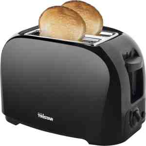 Foto: Broodrooster tristar br 1025   2 sleuven   6 standen en kruimellade   voor 2 boterhammen   toaster   zwart