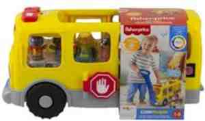Foto: Fisher price little people grote schoolbus   peuter speelgoed speelfigurenset