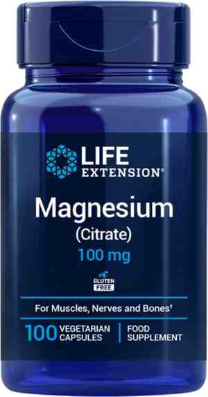 Foto: Life extension magnesium citraat 100mg   100 vegetarische capsules