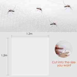 Foto: Mycarbon vliegengaas voor ramen 2 stukken insectenbescherming snijdbaar zonder boren 150x180cm 120x120cm 