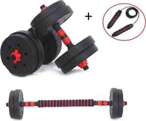 Foto: Dumbbell set 20 kg gewichten halter set inclusief halterstang dumbells dummbellset