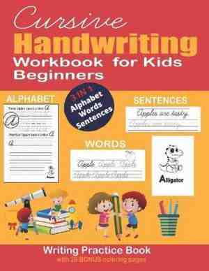 Foto: Cursive handwriting workbook for kids beginners