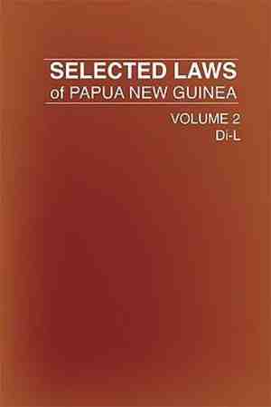 Foto: Selected laws of papua new guinea