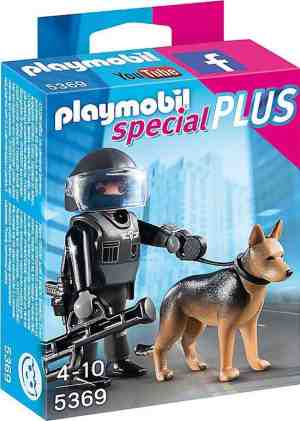 Foto: Playmobil speciale politieagent met speurhond   5369