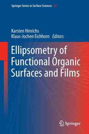 Foto: Springer series in surface sciences 52   ellipsometry of functional organic surfaces and films