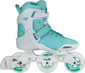 Foto: Powerslide inlineskates maat 40 vrouwen lichtblauw wit