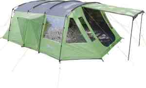 Foto: Skandika nordland 6 tent tenten tunneltent   campingtent ingenaaide tentvloer   voor 6 personen 205 cm stahoogte   muggengaas 1 2 slaapcabines 580x440x205 cm lxbxh   5000 mm waterkolom outdoor camping tuin   kamperen groengrijs
