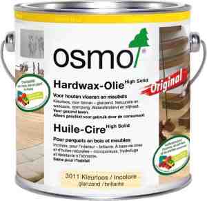 Foto: Osmo hardwax olie original 3011 kleurloos glanzend 0 75 liter binnenhout houtolie vloerolie