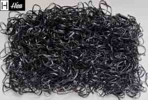 Foto: Hisa   zwarte mini haarelastiekjes   elastiek haar accessoires ca 200 stuks