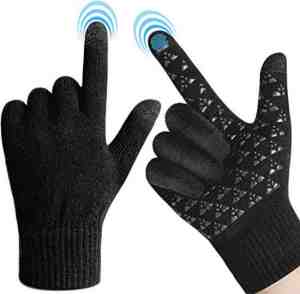 Foto: Handschoenen heren winter zwart one size touchscreen dames