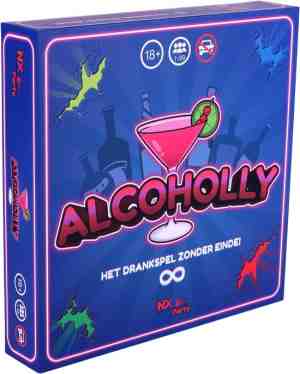 Foto: Nx party   alcoholly   drankspel   nederlandstalig   bordspel   spelletjes voor volwassenen   drank spelletjes   drank monopoly   drinkopoly