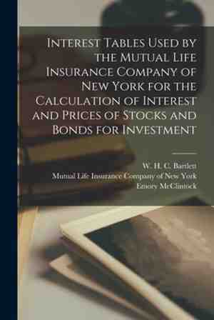 Foto: Interest tables used by the mutual life insurance company of new york for the calculation of interest and prices of stocks and bonds for investment microform