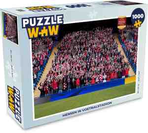 Foto: Puzzel mensen in voetbalstadion legpuzzel puzzel 1000 stukjes volwassenen