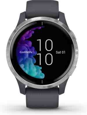 Foto: Garmin venu health   smartwatch   amoled touchscreen   stappenteller   5 dagen batterij   43mm   blue granite