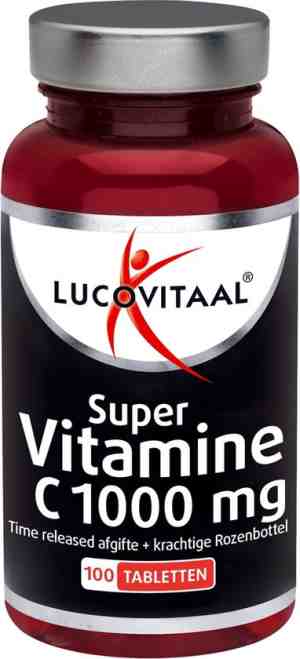 Foto: Lucovitaal super vitamine c 1000mg time released voedingssupplement   100 tabletten