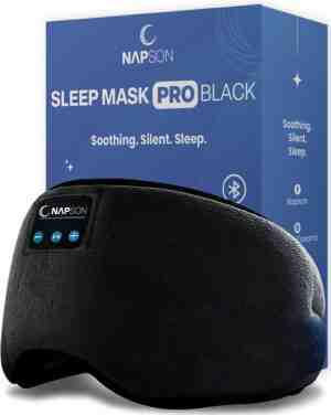 Foto: Napson slaapmasker pro   bluetooth speakers   oogmasker slaap   100 verduisterend   zwart